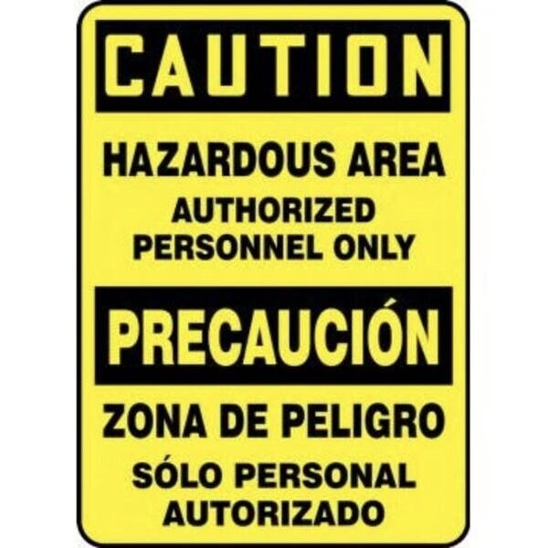Accuform BILINGUAL OSHA CAUTION Safety Sign SBMADM636XT SBMADM636XT - main